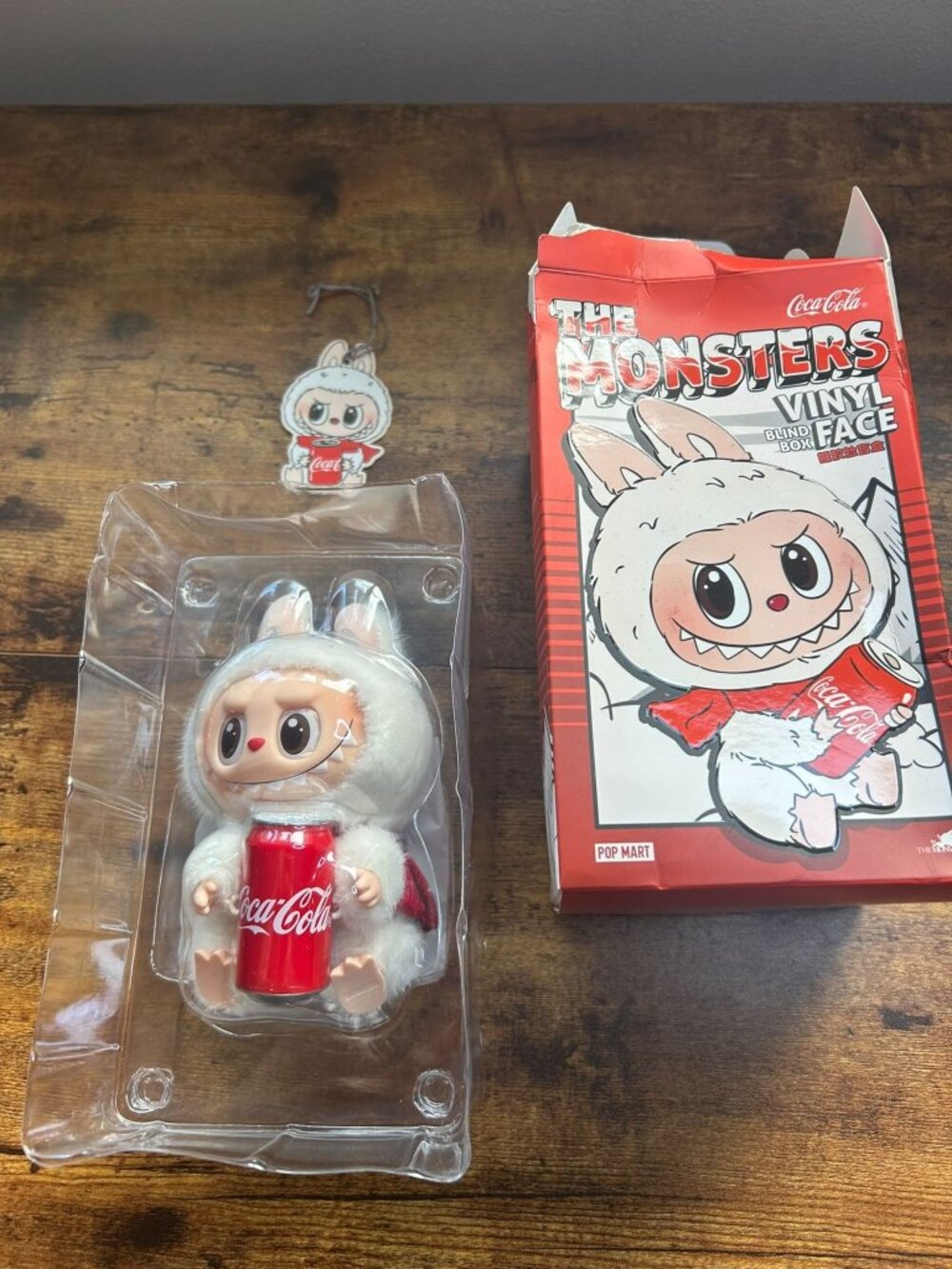 POP MART The Monsters Labubu Coca-Cola Vinyl Face Figure Open Box New